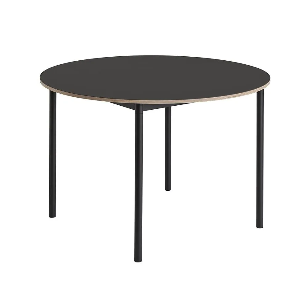 Base Round Dining Table - Black, Plywood