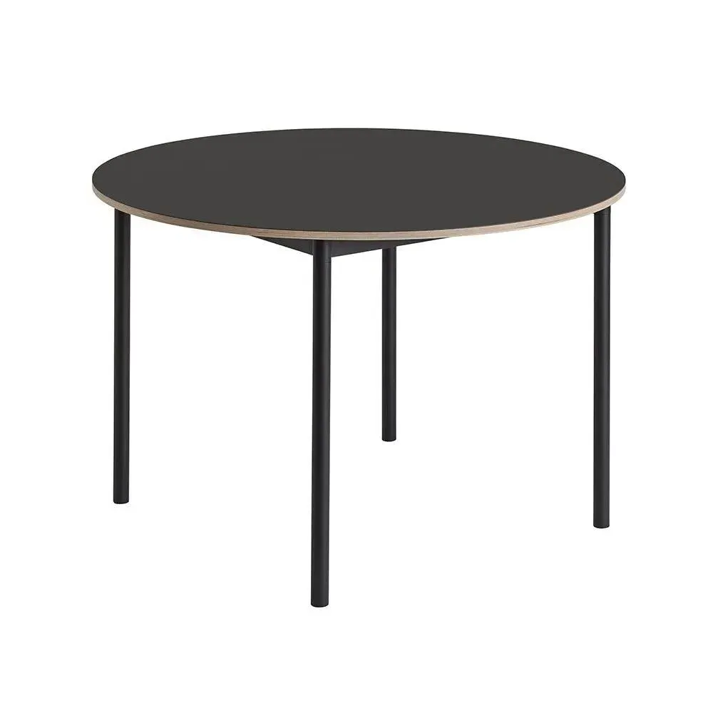 Base Round Dining Table - Black, Plywood