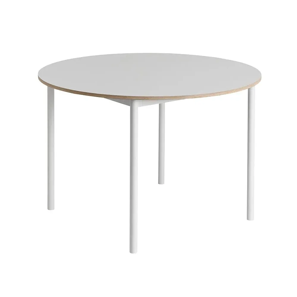 Base Round Dining Table - White, Plywood image