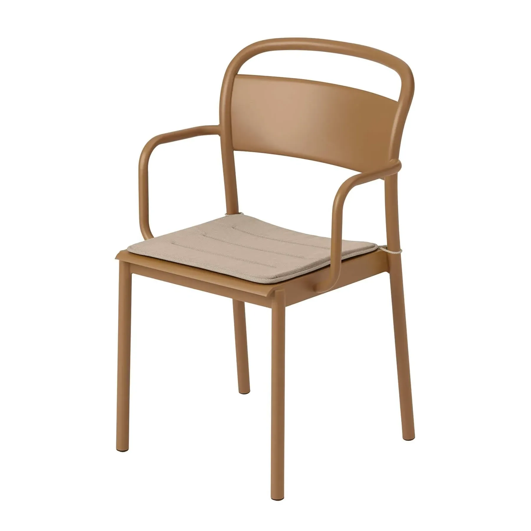 Chair Seat Pad with Straps - Grey