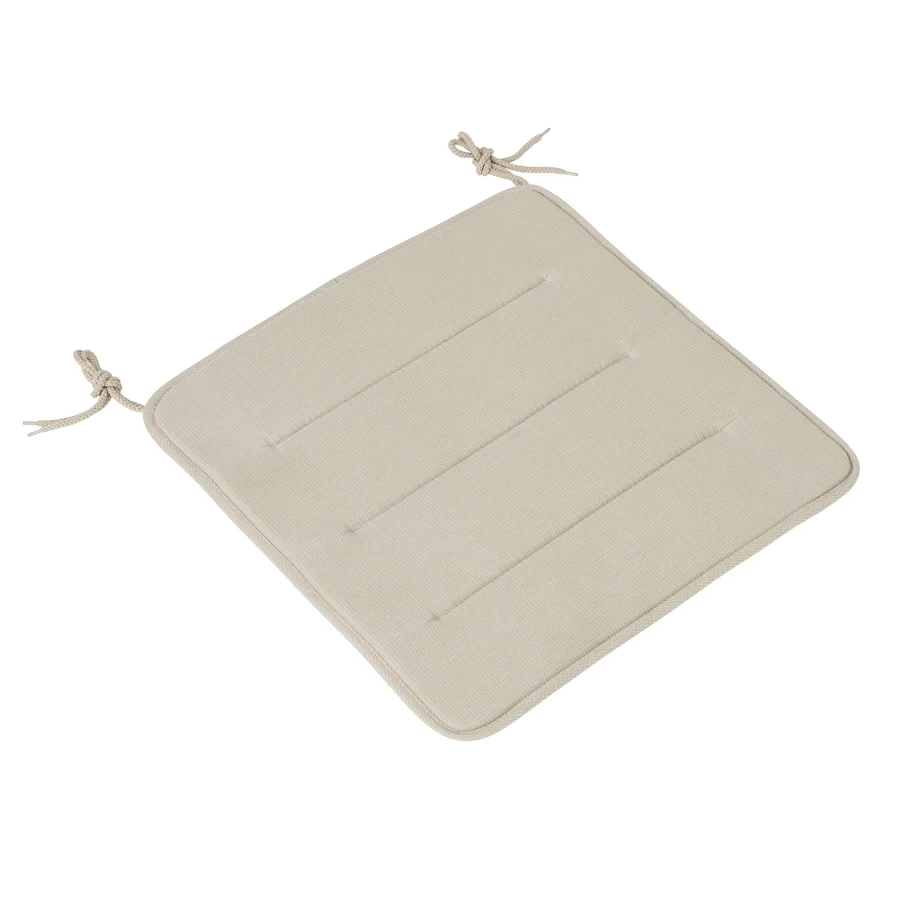 Chair Seat Pad with Straps - Grey