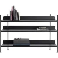 Compile Configuration 2 Shelving System - Black
