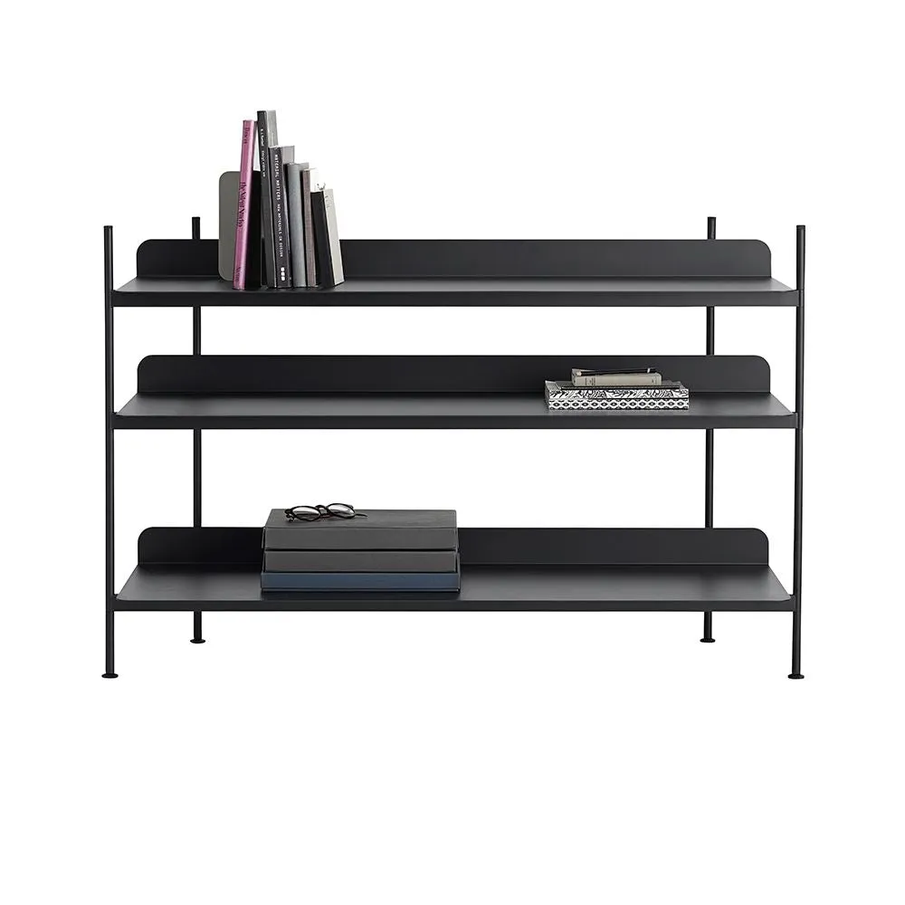 Compile Configuration 2 Shelving System - Black
