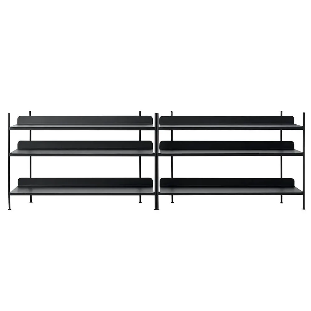 Compile Configuration 6 Shelving System - Black