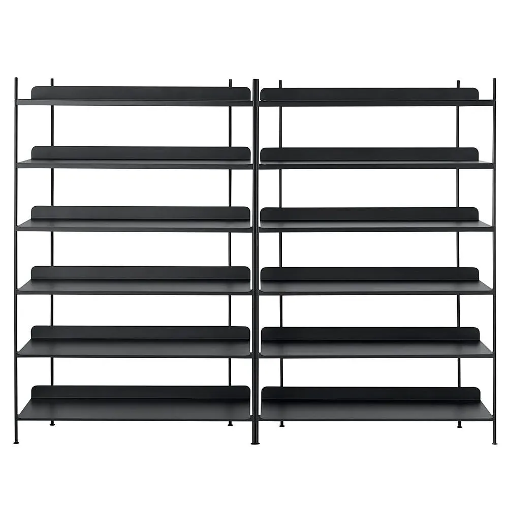 Compile Configuration 8 Shelving System - Black