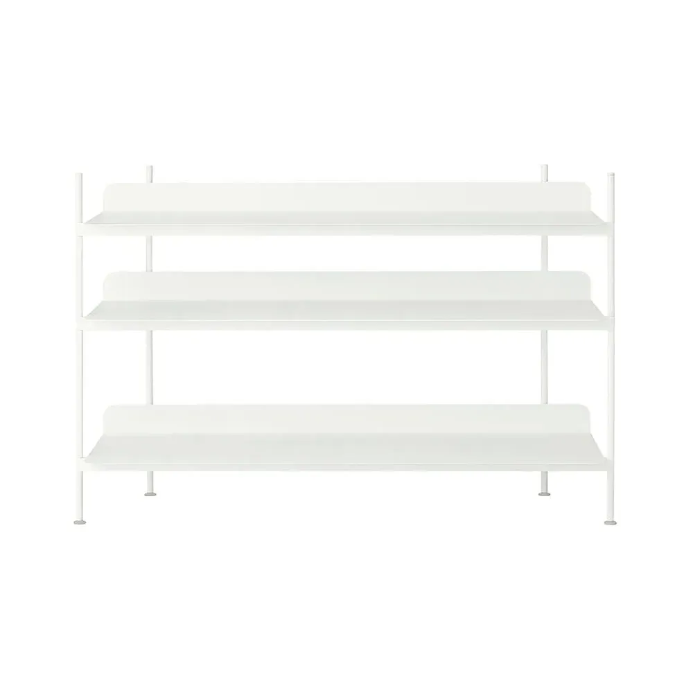 Configuration 2 Shelving System - White