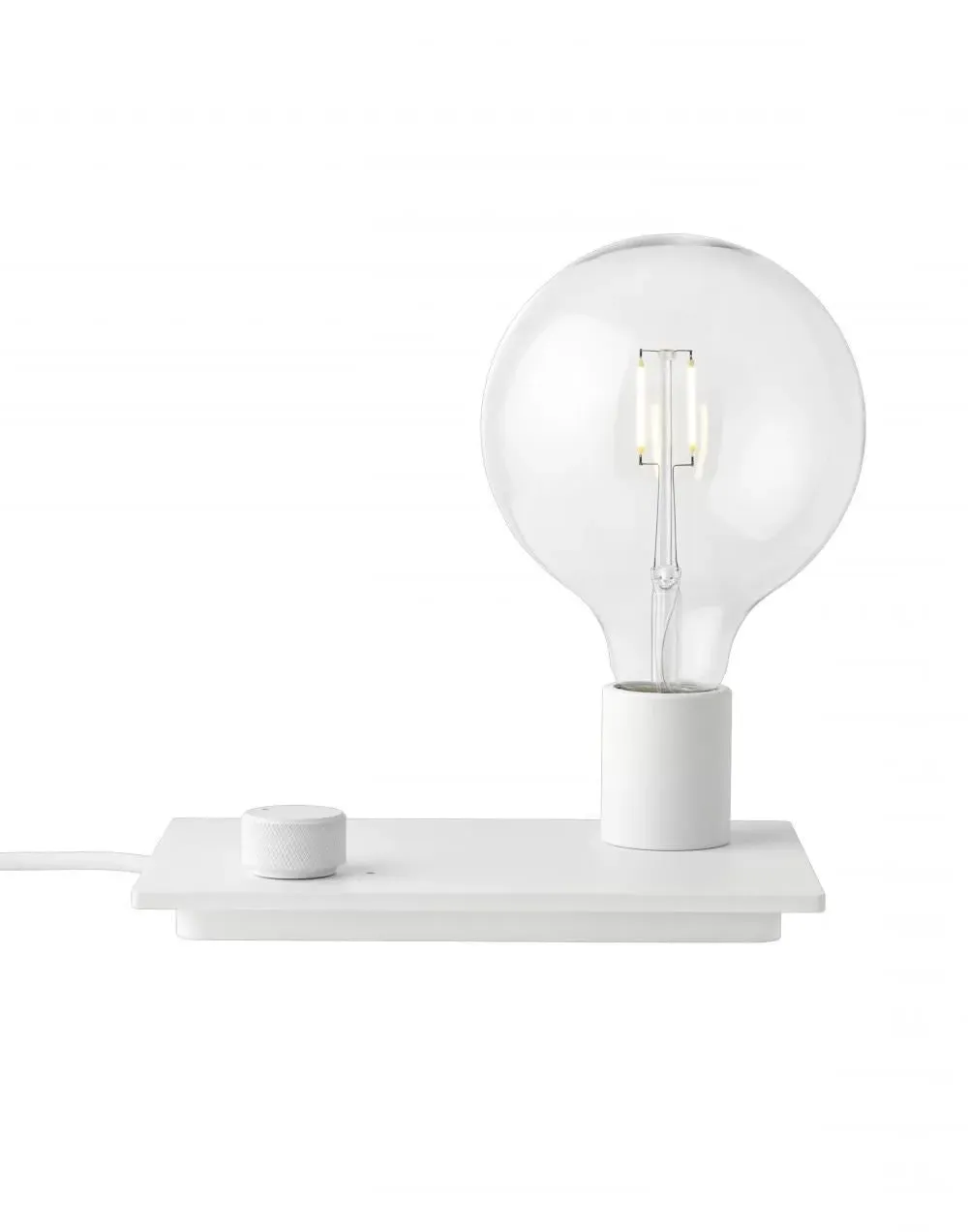 Control Table Lamp with Dimmer - White