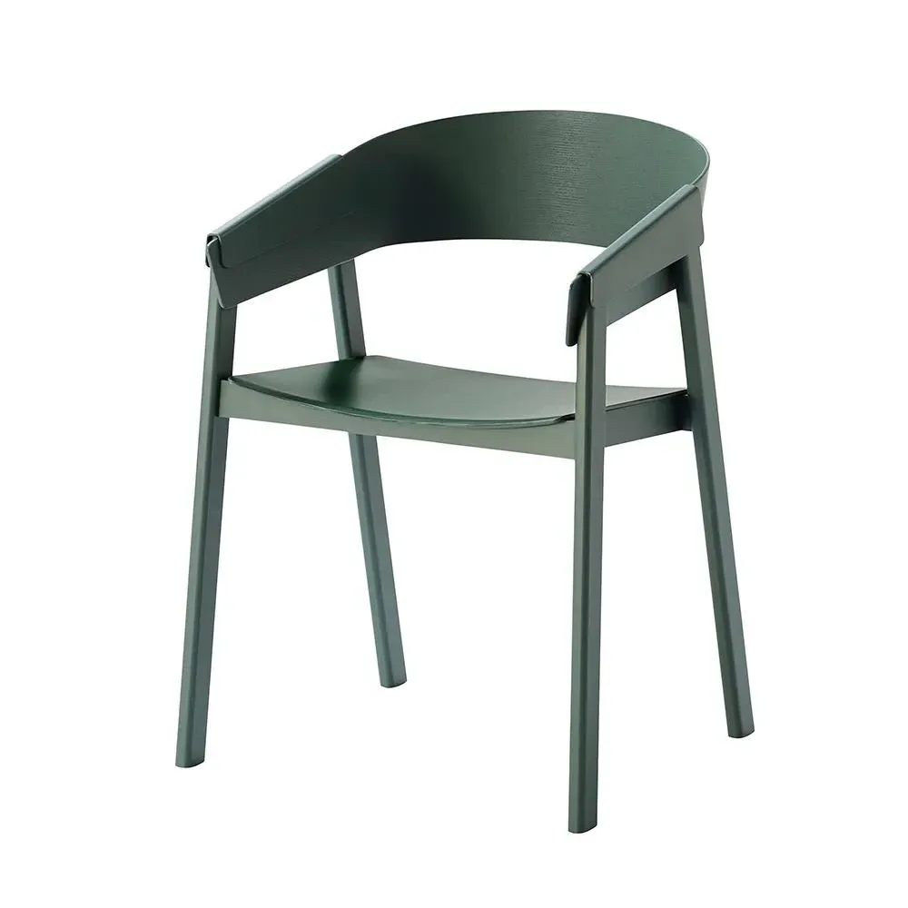 Cover Armchair - Green, Wood Veneer image