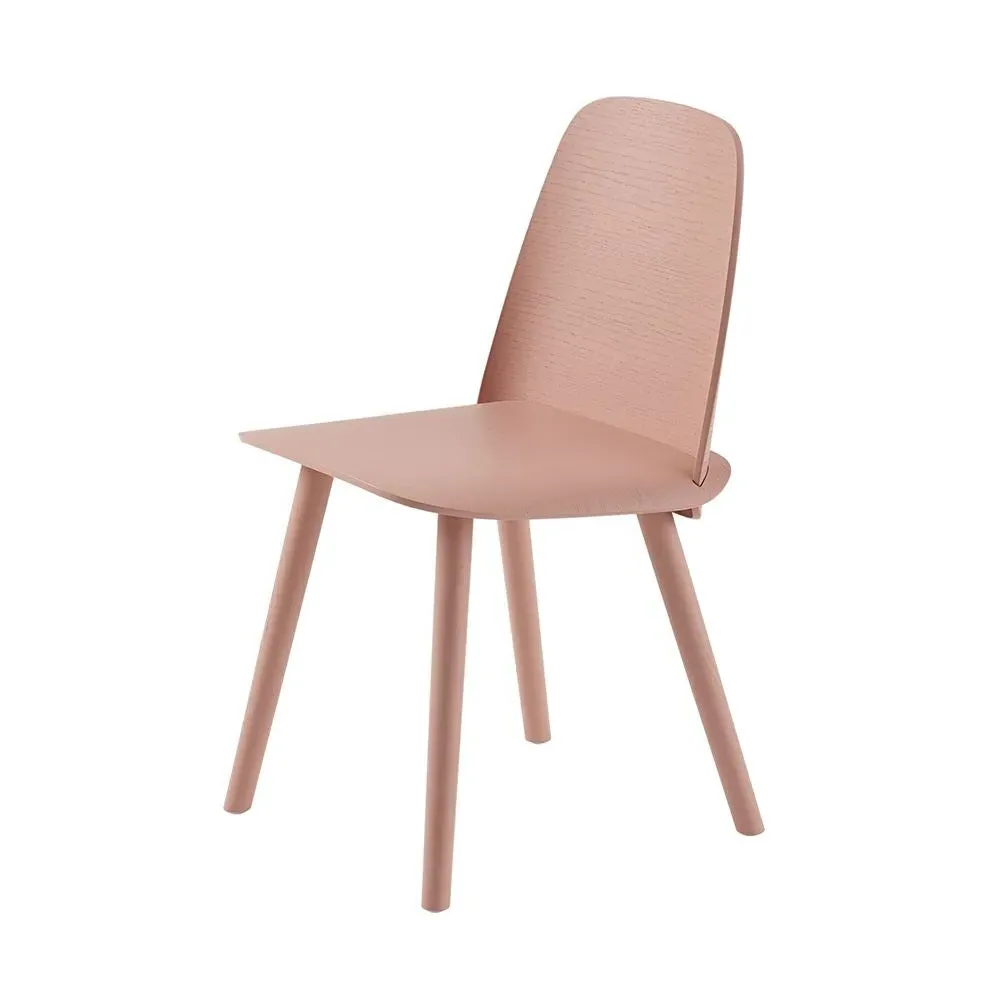 Dining Chair with Integrated Back - White, Wood