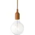 E27 Pendant Light - Clay Brown, Rubber
