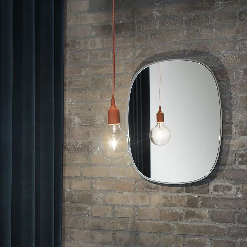 E27 Pendant Light LED - Light Green, Rubber