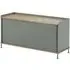 Enfold Long Sideboard - Dusty Green, Oak