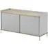 Enfold Long Sideboard - Grey, Oak