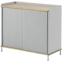 Enfold Tall Sideboard - Grey, Oak