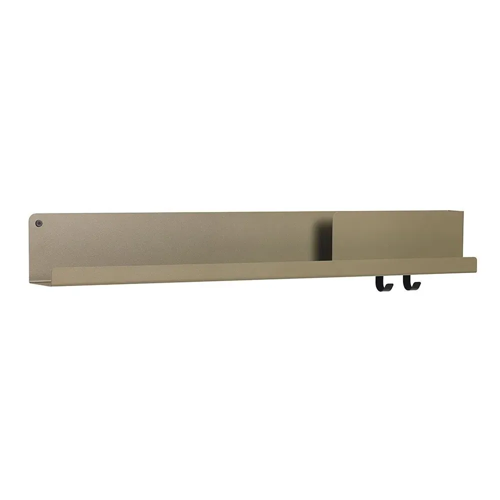 Extra Large Folded Wall Shelf - Olive, Steel