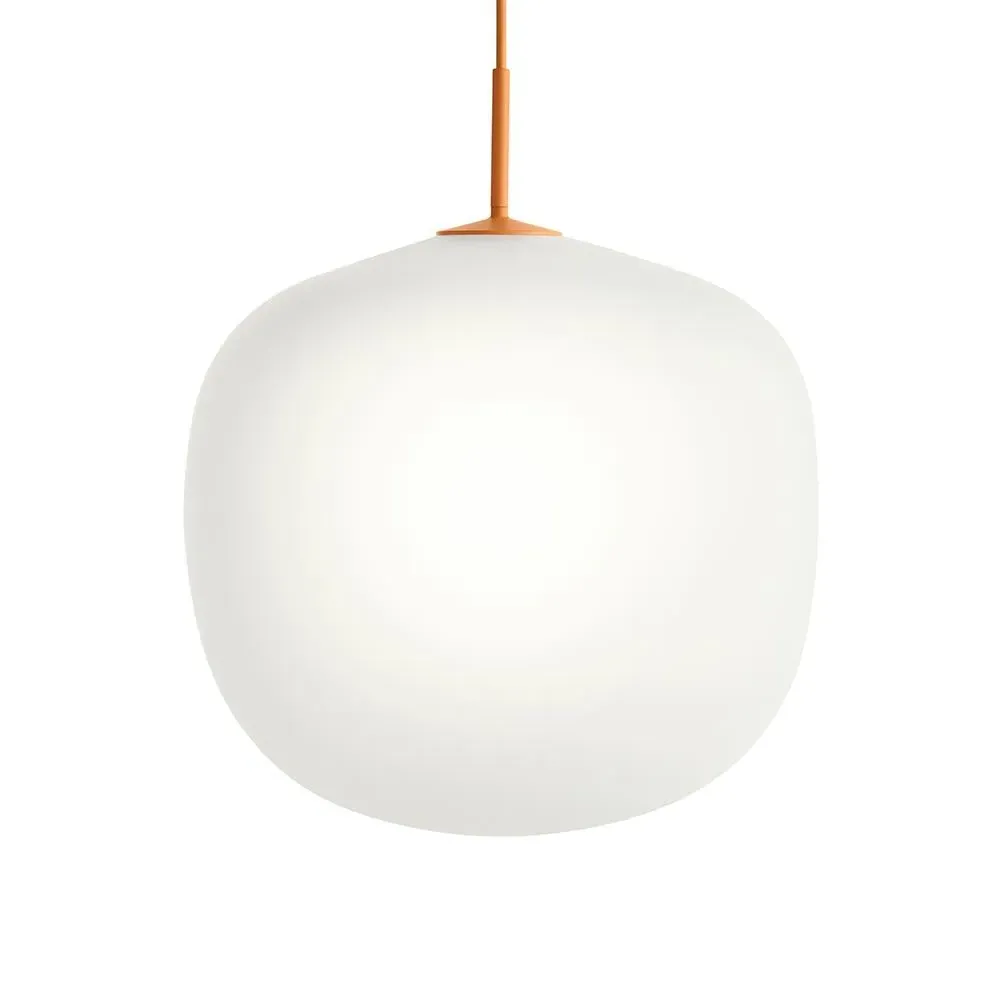 Extra Large Pendant Light - Orange, Glass
