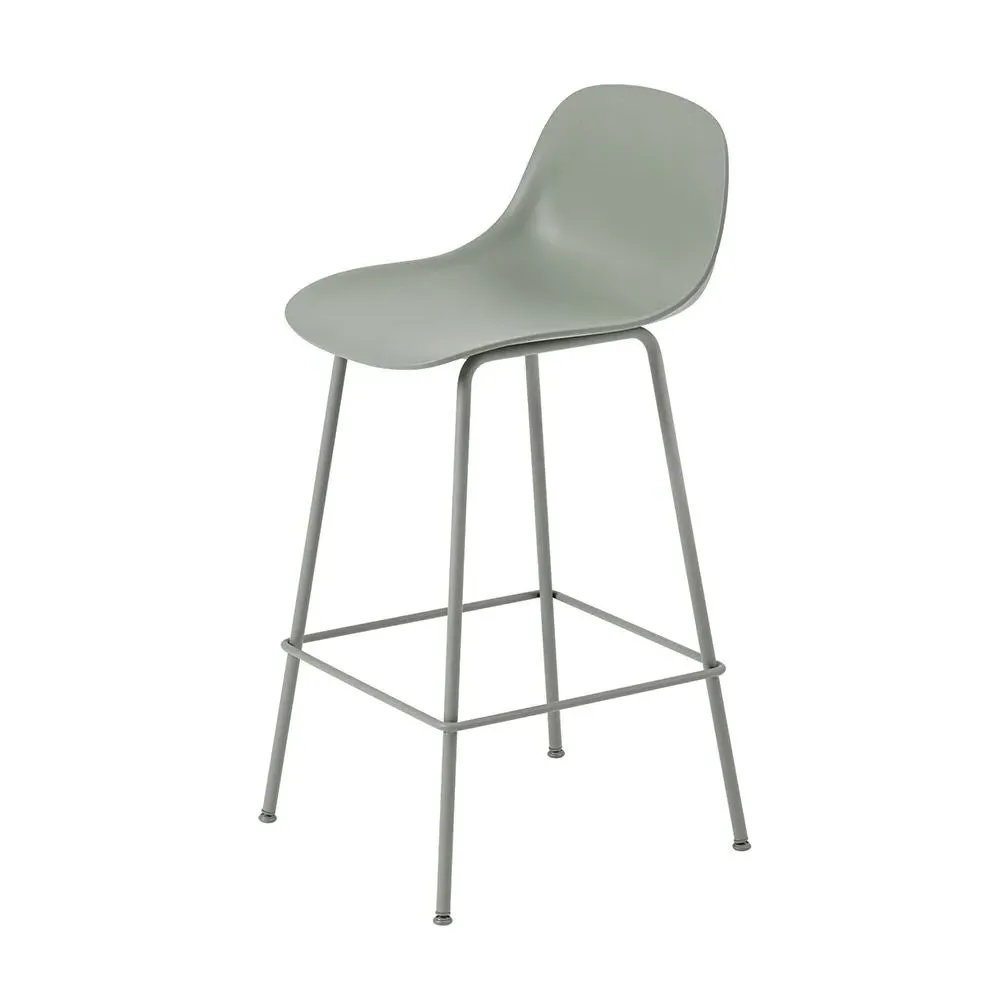 Fiber Bar Stool Tube Base - Dusty Green