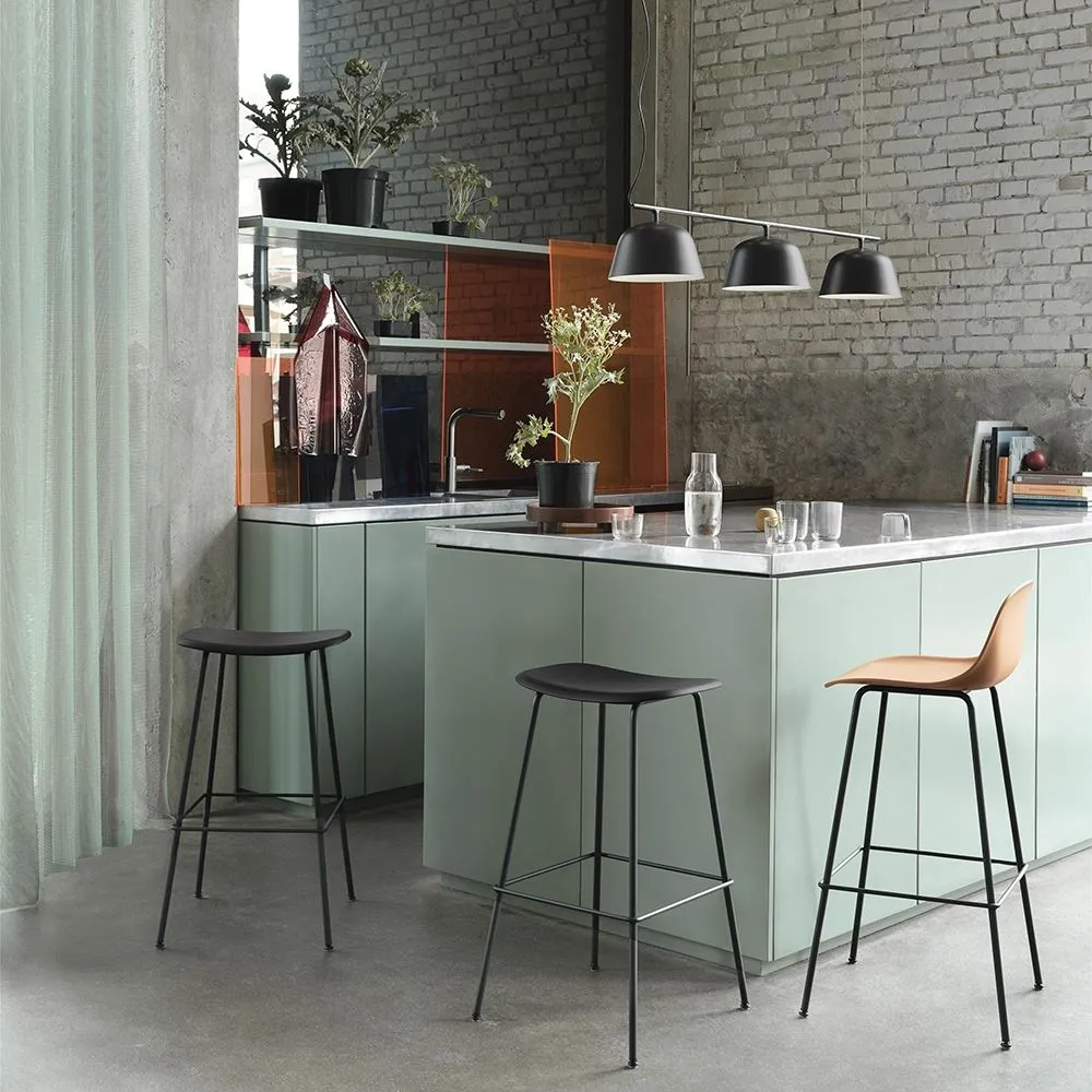 Fiber Bar Stool Tube Base - Grey