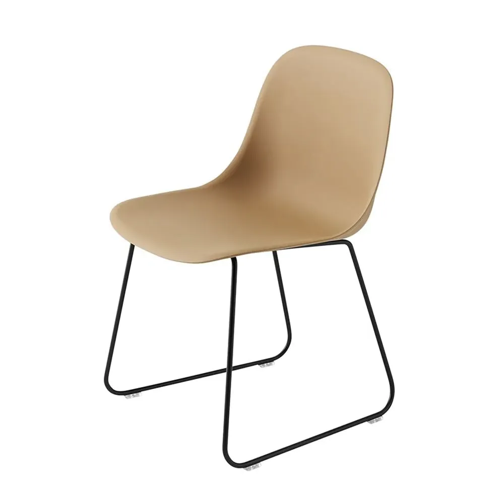 Fiber Side Chair with Sled Base - Natural White