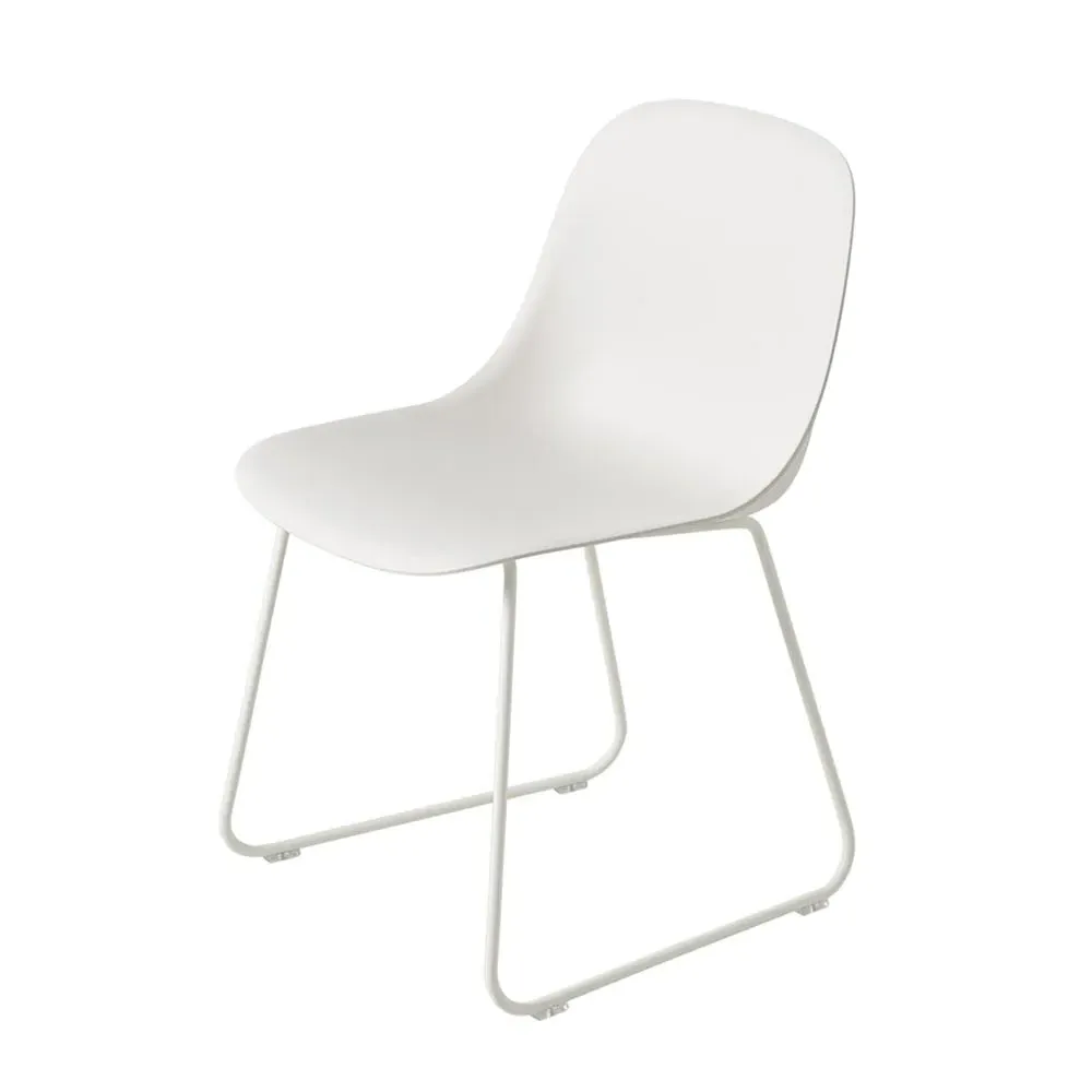 Fiber Side Chair with Sled Base - Ochre