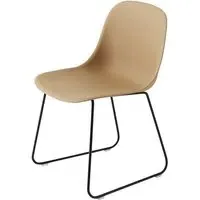 Fiber Side Chair with Sled Base - Ochre