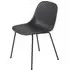 Fiber Side Chair with Tube Base - Black