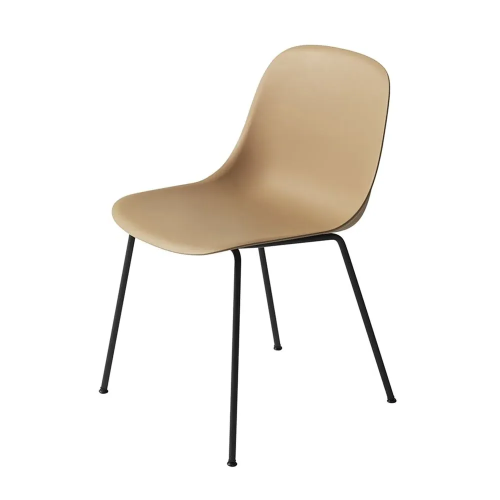 Fiber Side Chair with Tube Base - Ochre