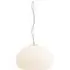 Fluid Small Pendant Light - Opal White, Frosted Glass