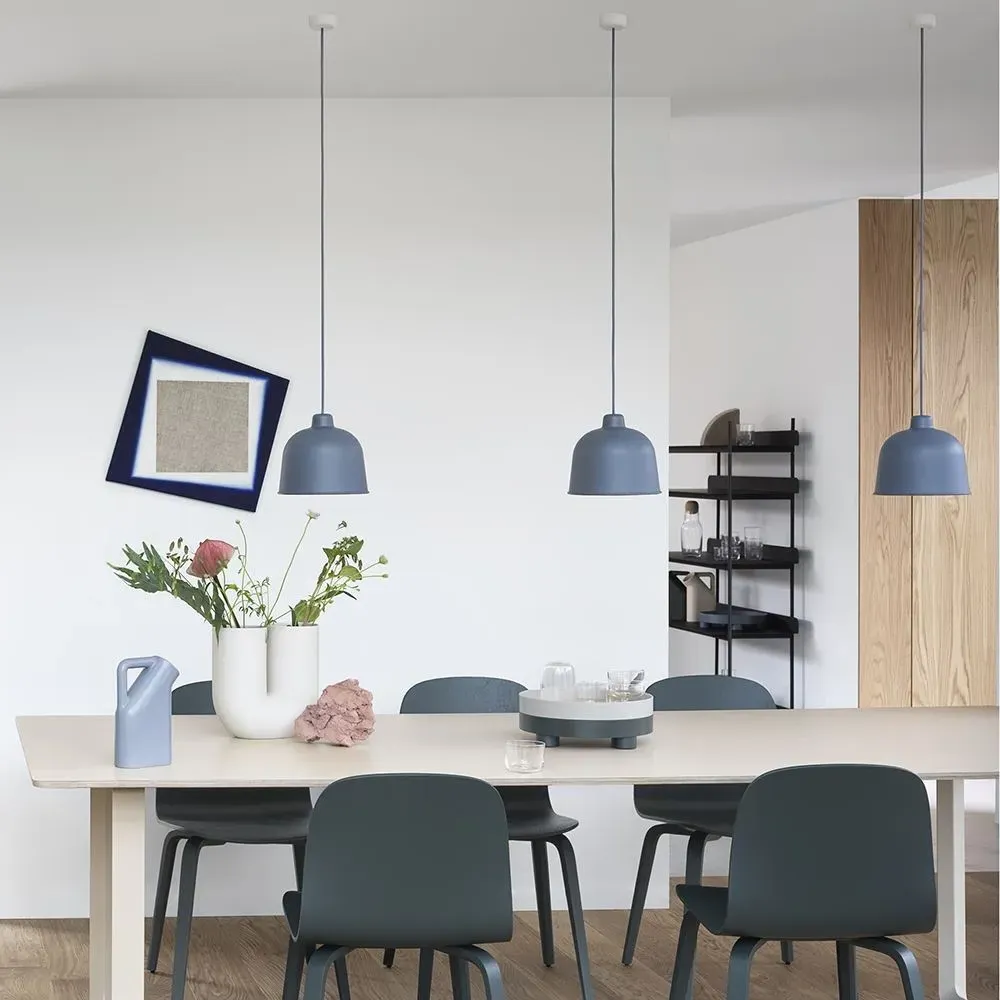 Grain Pendant Light - Black, Bamboo Plastic