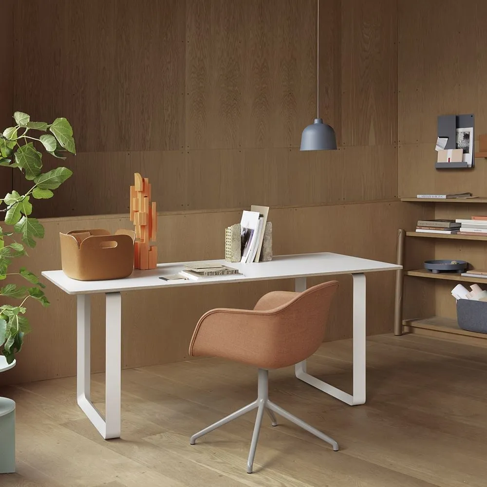 Grain Pendant Light - Blue Grey, Bamboo