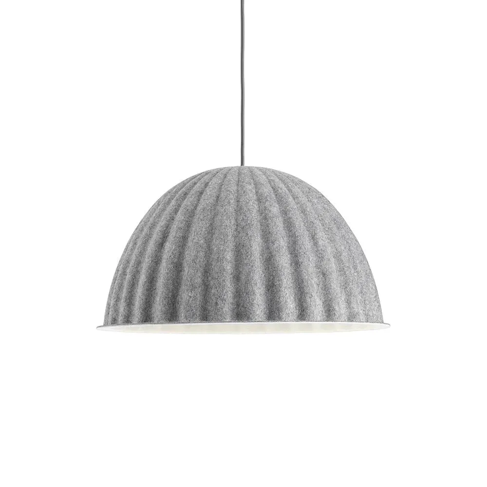 Large Bell Pendant Light - White, Felt
