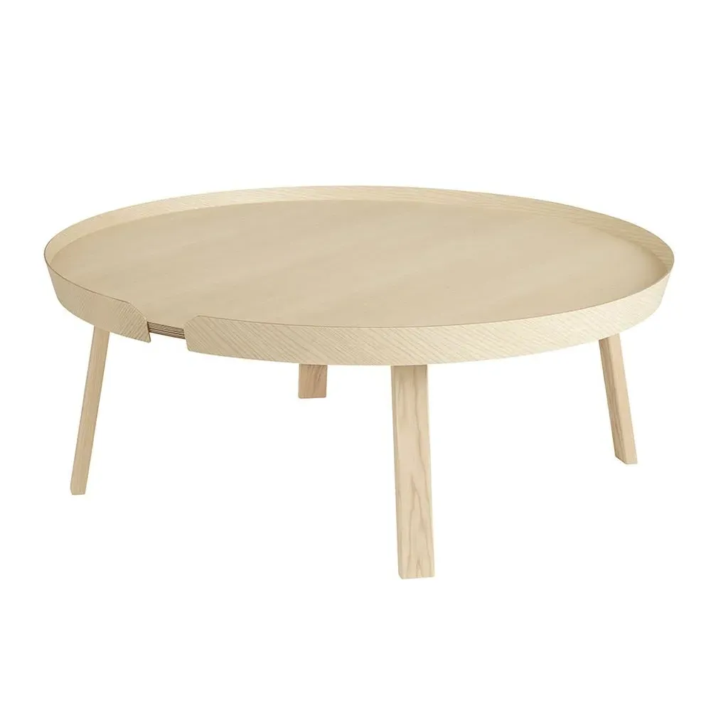 Large Round Coffee Table - Ash, Wood Veneer