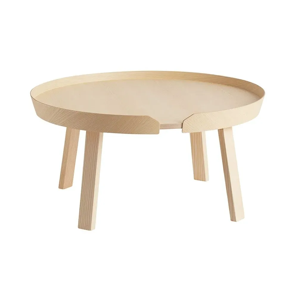 Large Round Coffee Table - Ash, Wood Veneer