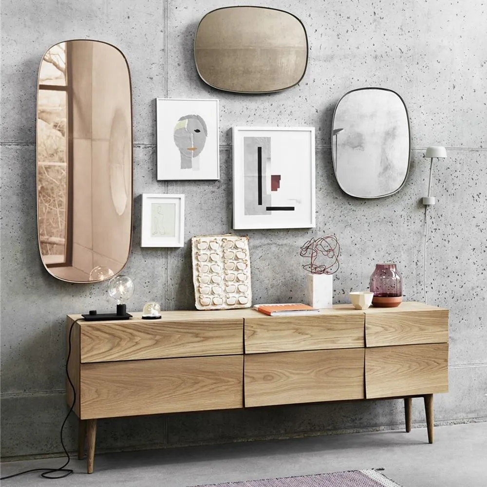 Large Sideboard with Curved Front - Oak