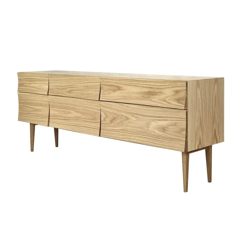 Large Sideboard with Curved Front - Oak