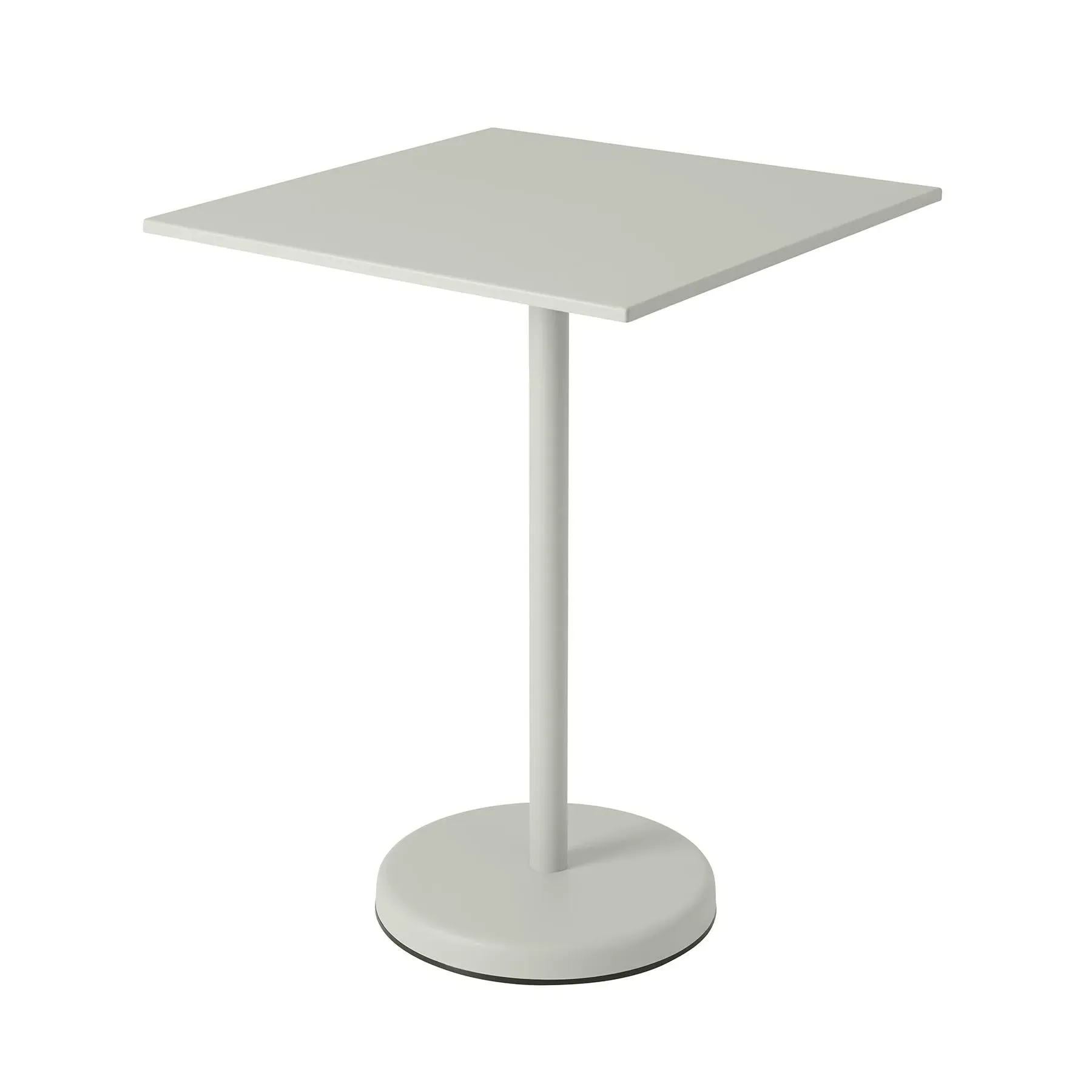 Linear High Steel Cafe Table - Burnt Orange