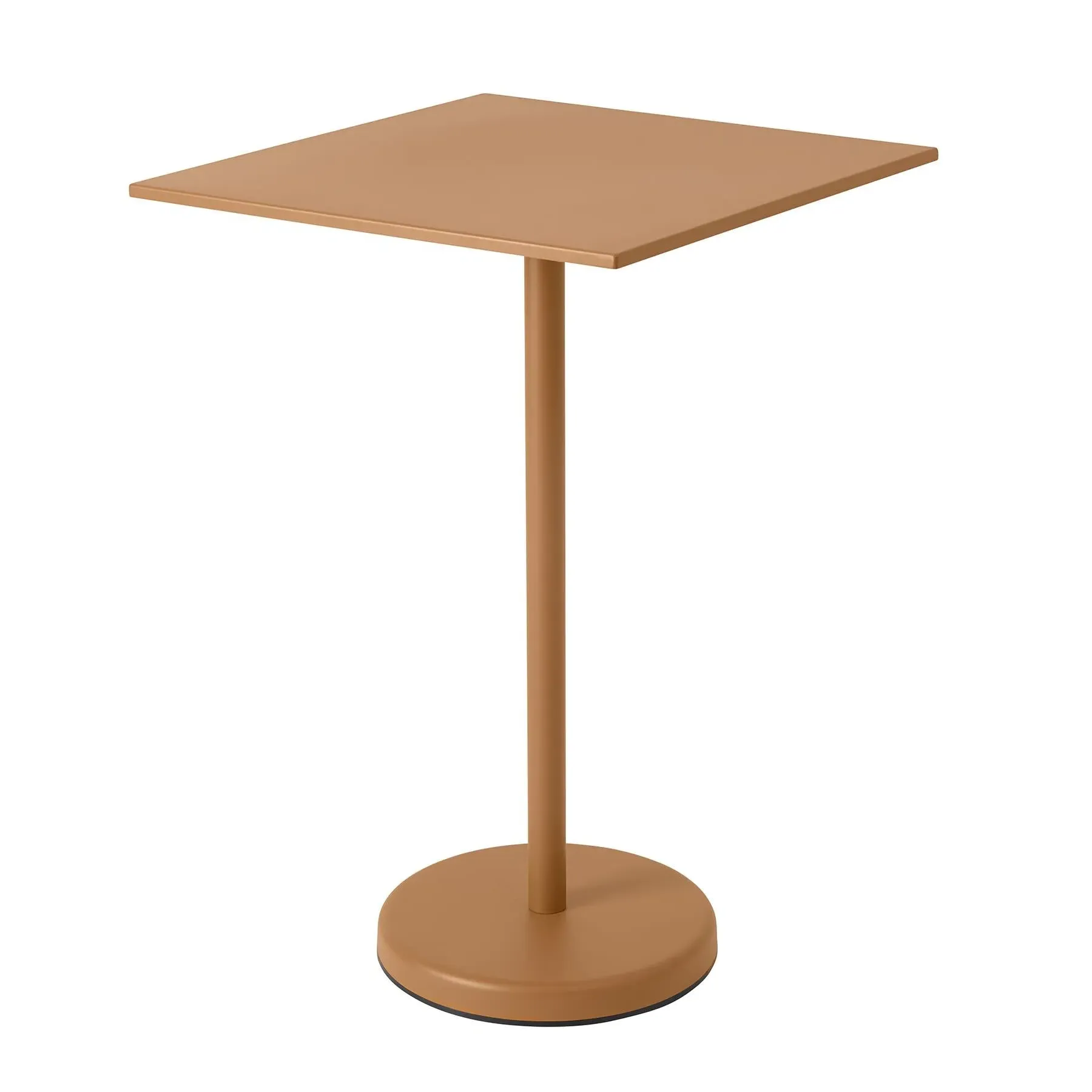 Linear High Steel Cafe Table - Burnt Orange