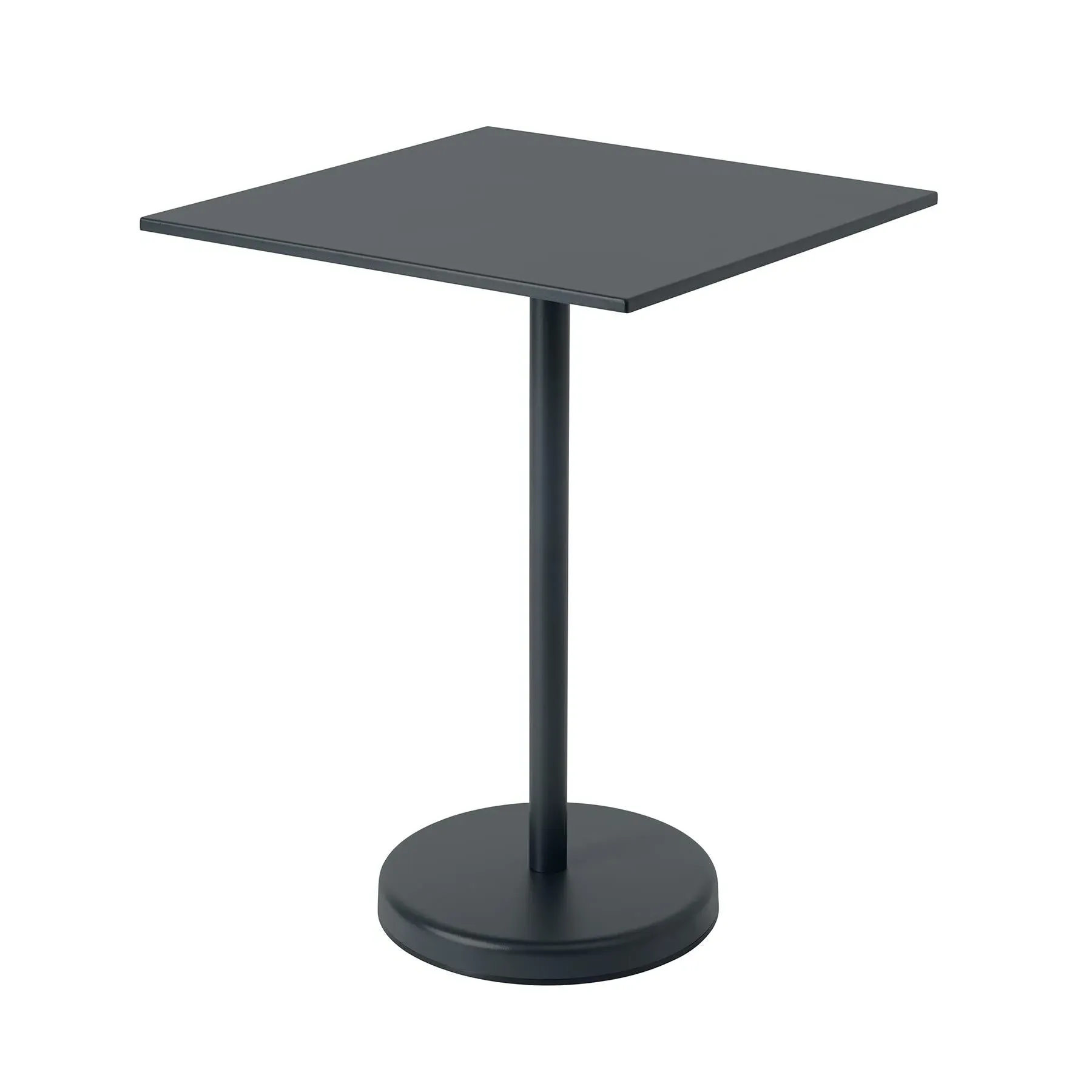 Linear High Steel Cafe Table - Grey