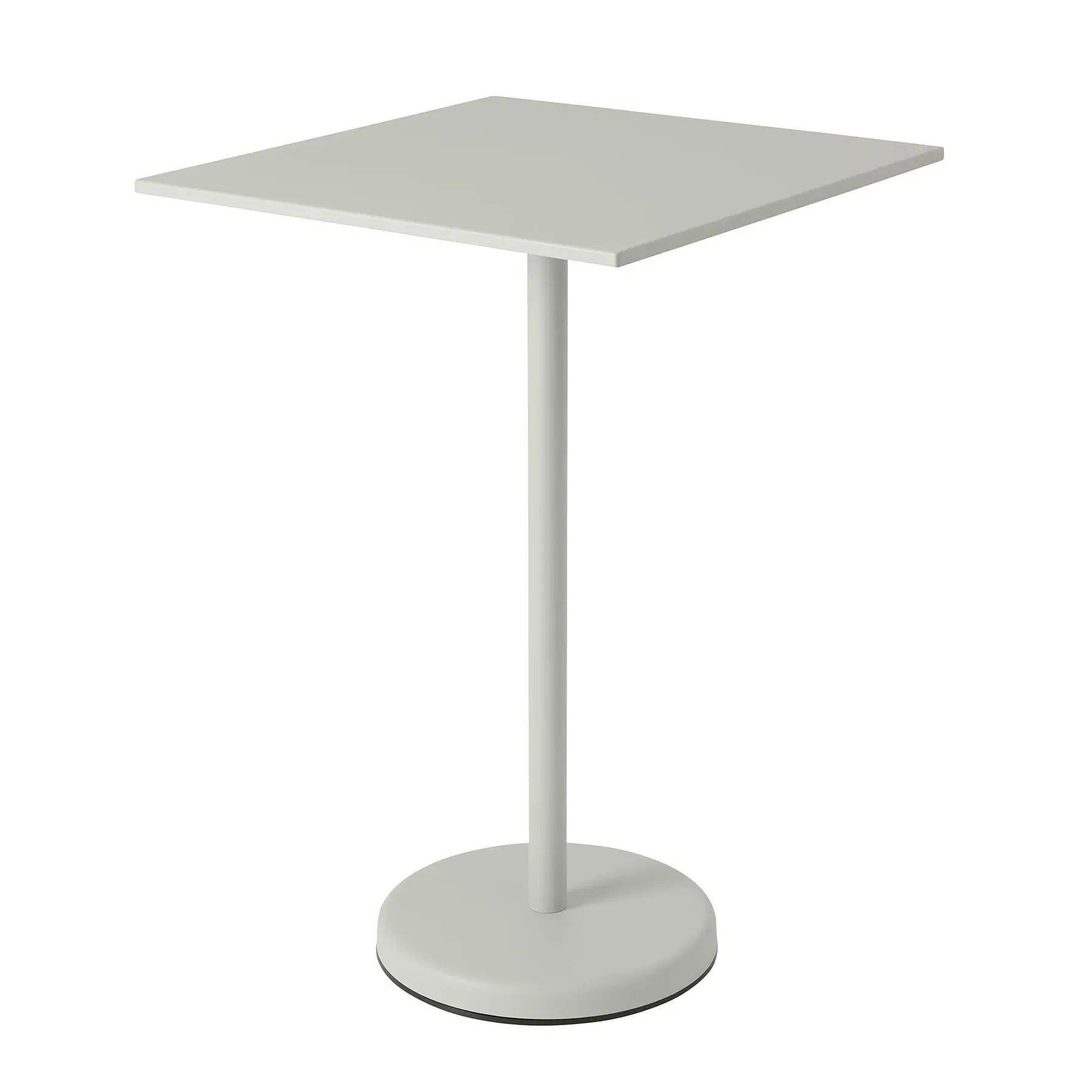 Linear High Steel Cafe Table - Grey