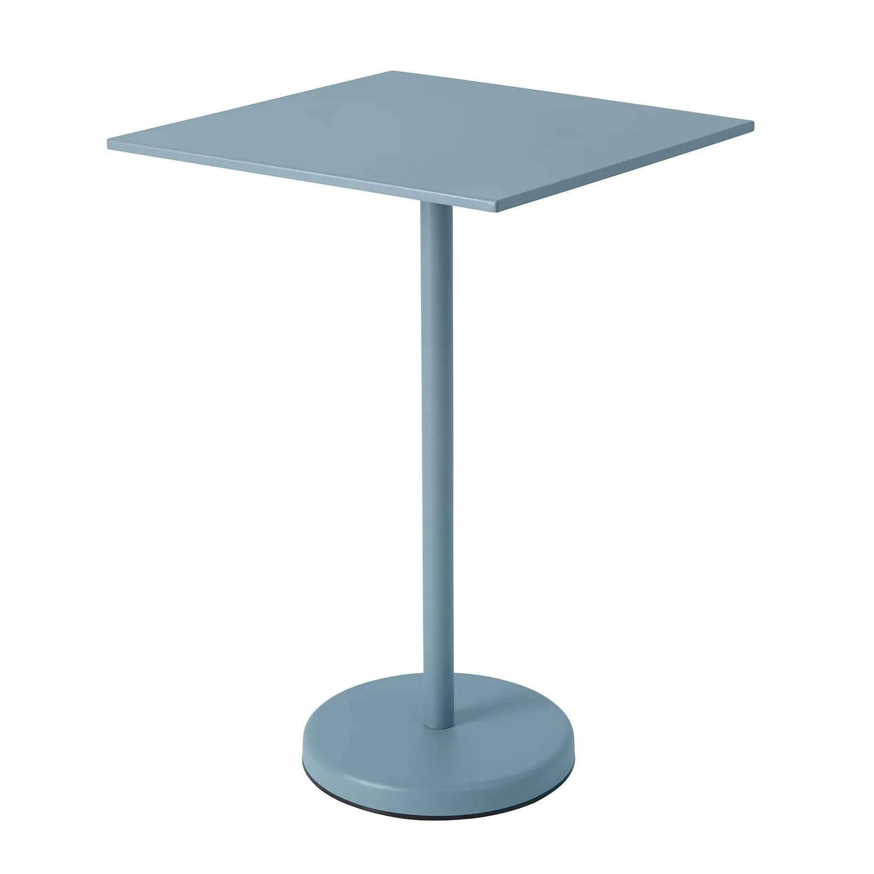 Linear High Steel Cafe Table - Pale Blue