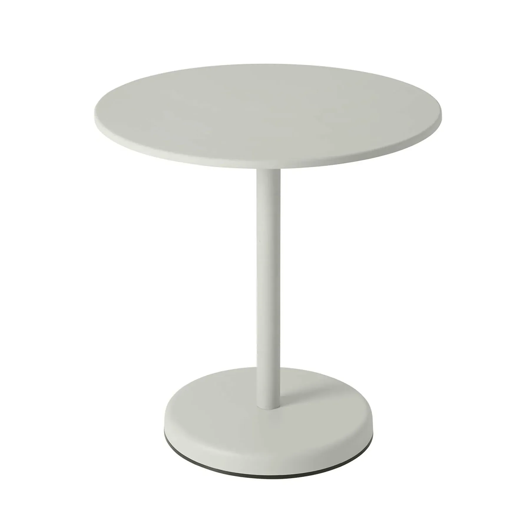 Linear Round Steel Cafe Table - Dark Green