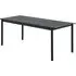 Linear Steel Large Garden Table - Black