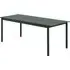 Linear Steel Large Garden Table - Dark Green