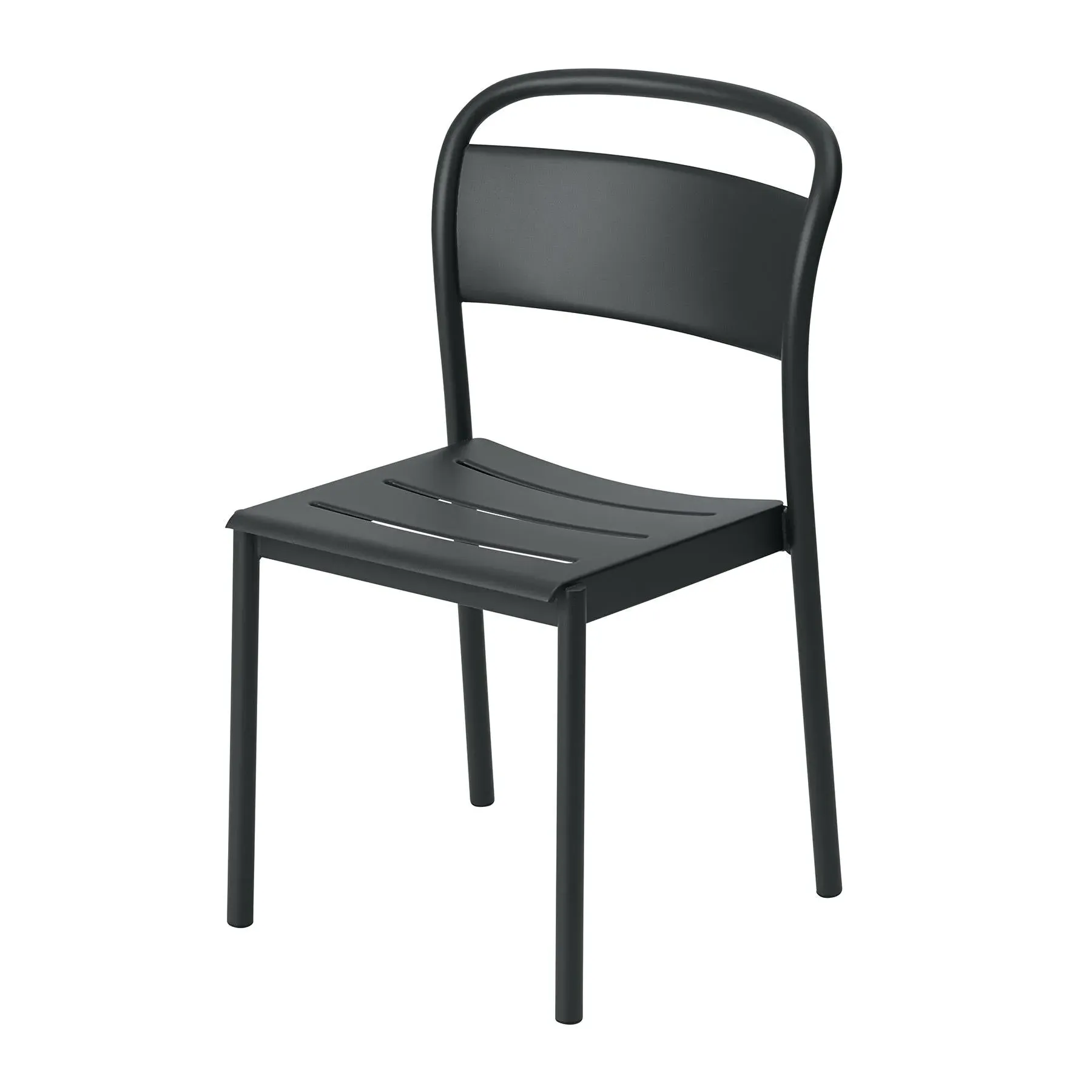 Linear Steel Side Chair - Black image