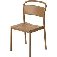Linear Steel Side Chair - Burnt Orange