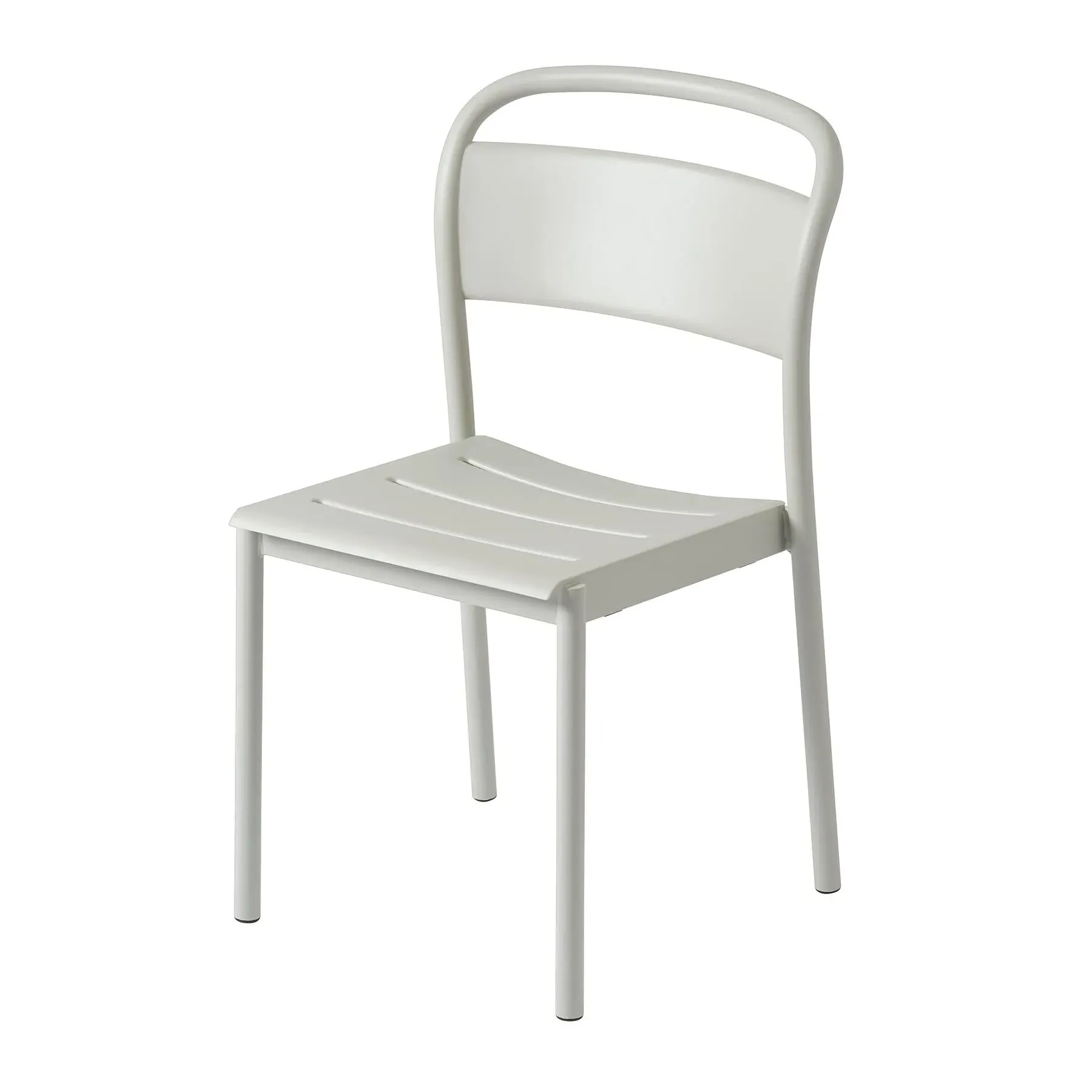 Linear Steel Side Chair - Grey
