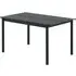 Linear Steel Small Garden Table - Black