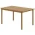 Linear Steel Small Garden Table - Burnt Orange