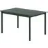 Linear Steel Small Garden Table - Dark Green