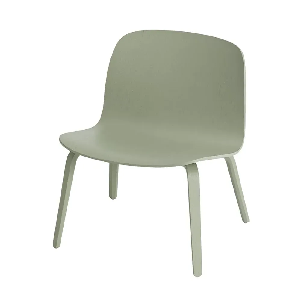 Lounge Chair Ergonomic - Green, Veneer Wood